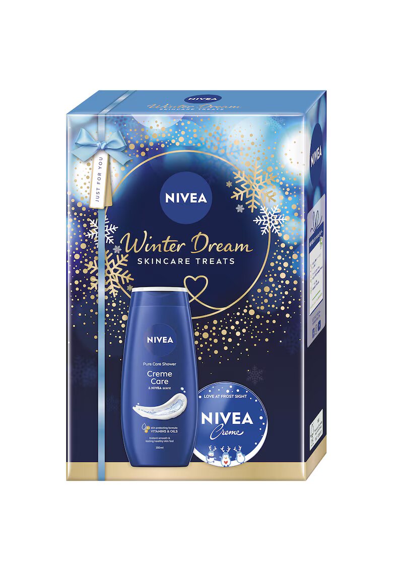 Nivea Set: Gel de dus Creme Care 250 ml + Crema pentru fata - corp si maini Creme 75 ml