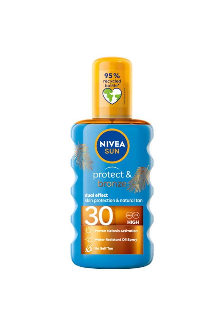 Nivea Ulei spray cu protectie solara pentru bronzare Sun Protect & Bronze cu SPF 30 - 200 ml