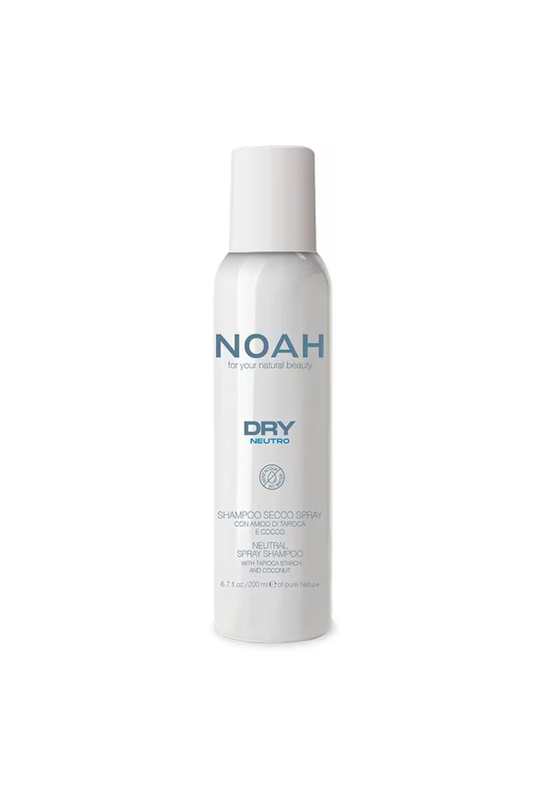 NOAH Sampon uscat fara apa - cu amidon de tapioca si cocos - Neutral - 200 ml