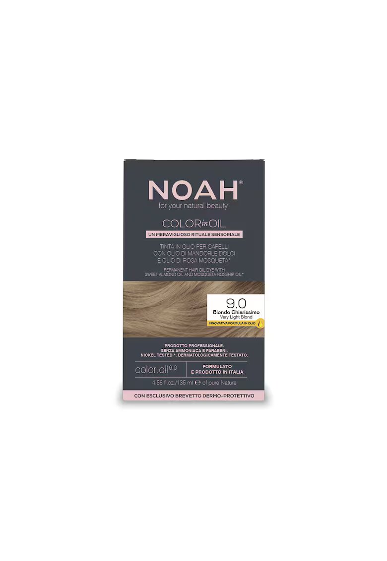 NOAH Vopsea de par permanenta fara amoniac pe baza de ulei - Color in Oil - 135 ml - 9.0