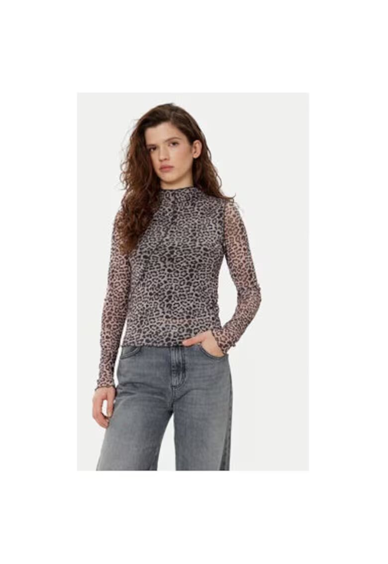 Noisy May Bluza dama - 304807947 - Poliester recliclat - Gri - Gri