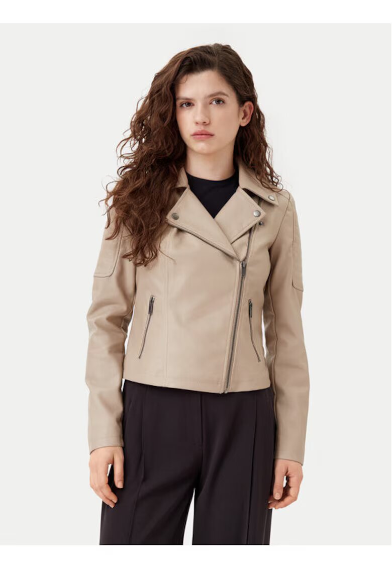 Noisy May Geaca dama - 304807756 - Piele ecologica - Bej - Bej