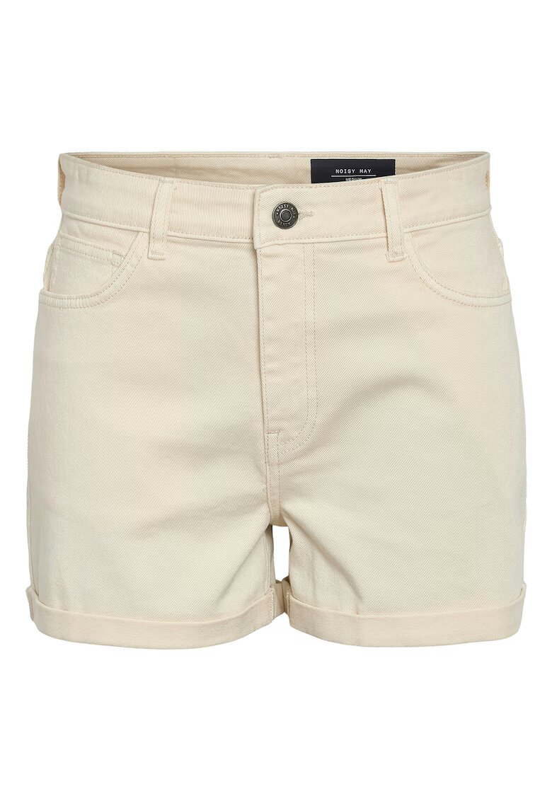 Noisy May Pantaloni scurti din denim dama 27029546 - Bumbac/Elastan - Bej - Bej