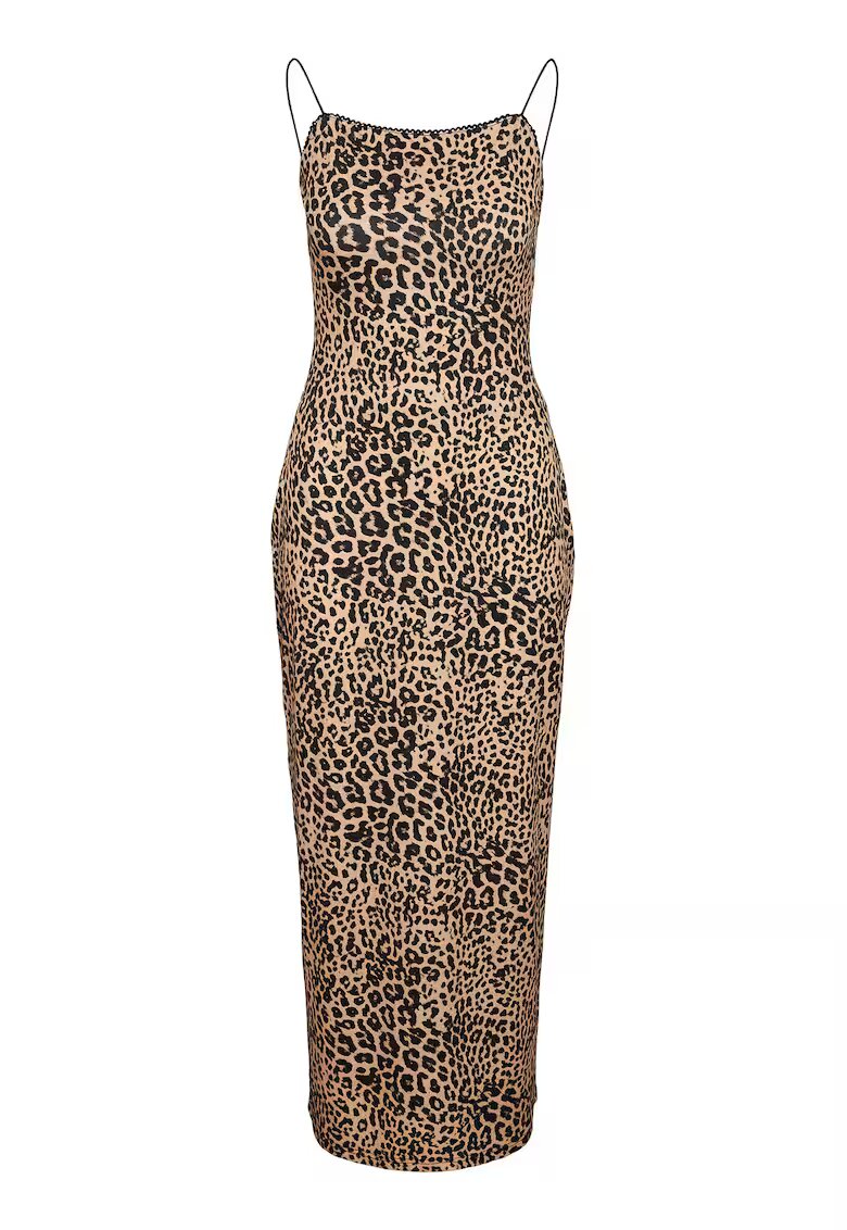 Noisy May Rochie animal print de dama 27034320 - Poliester/Elastan - Maro