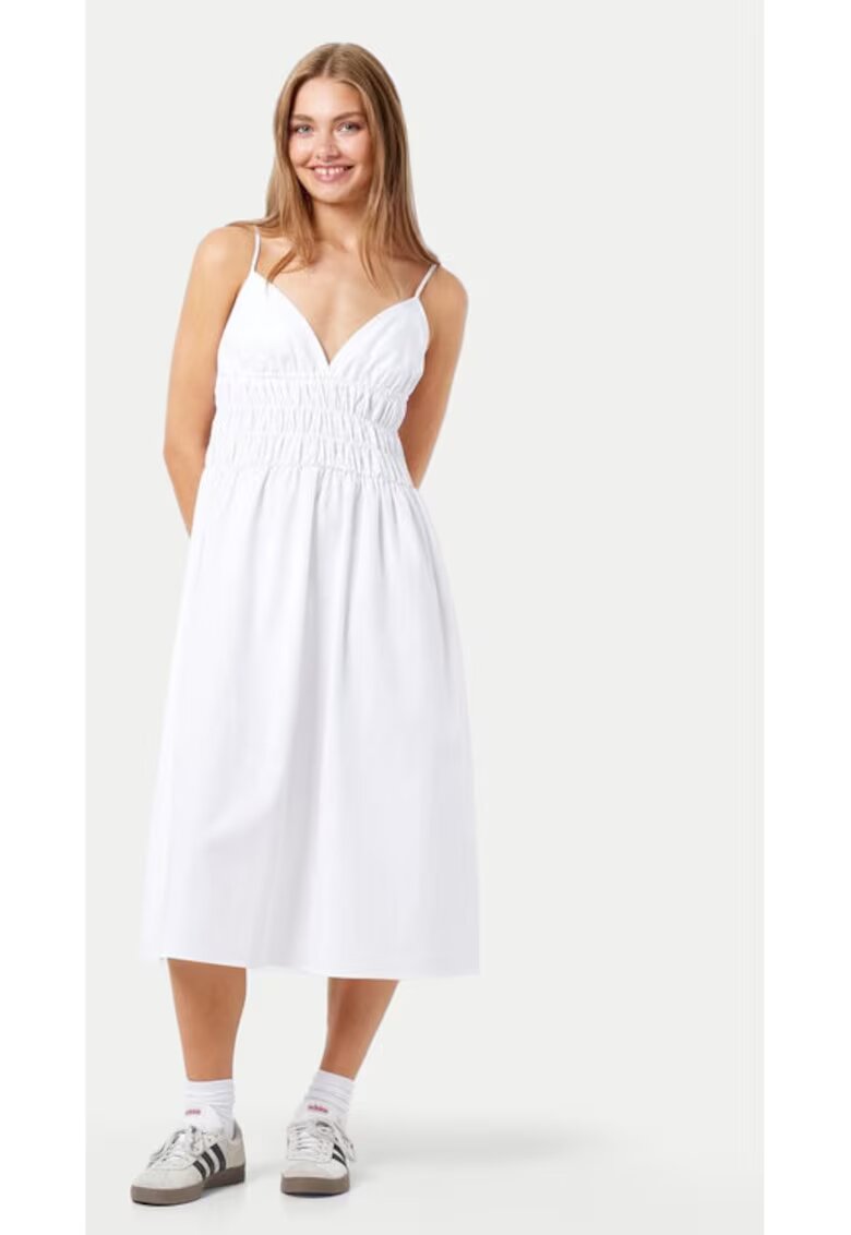 Noisy May Rochie dama - Alb - Bumbac