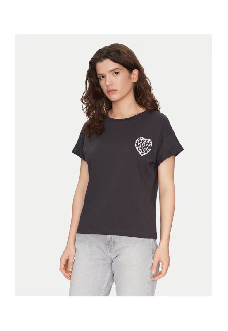 Noisy May Tricou dama - 304807916 - Bumbac - Negru - Negru