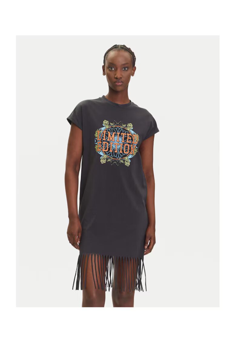Noisy May Tricou dama Obsidian - gri - 95% bumbac - 5% elastan