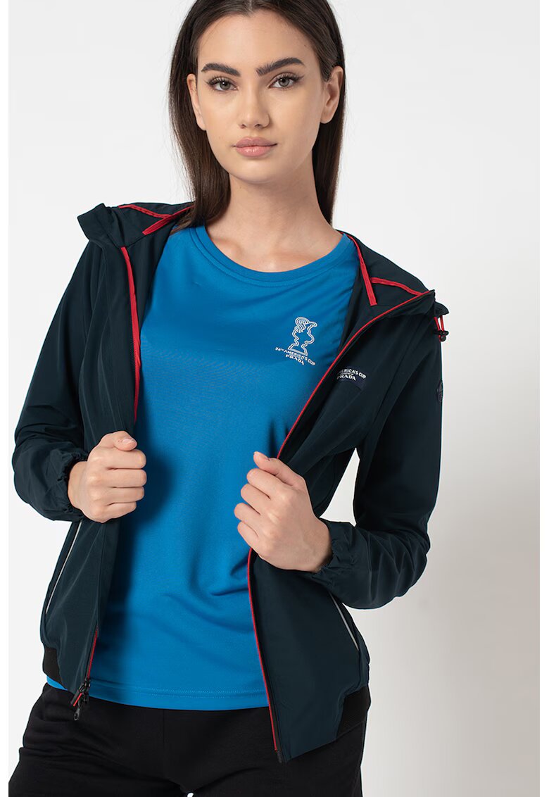 North Sails by Prada Jacheta regular fit cu gluga Takapuna - Bleumarin
