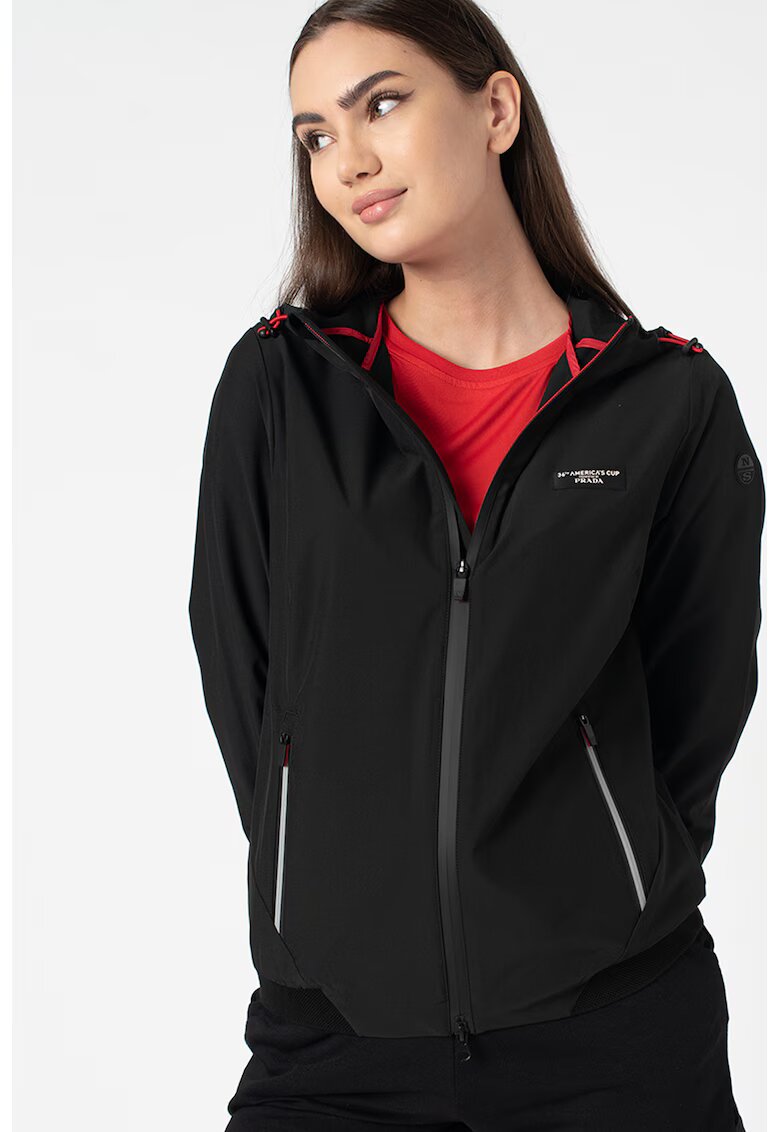 North Sails by Prada Jacheta regular fit cu gluga Takapuna - Negru