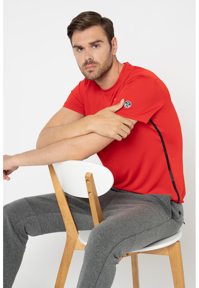North Sails by Prada Tricou cu detaliu logo Foehn - Rosu