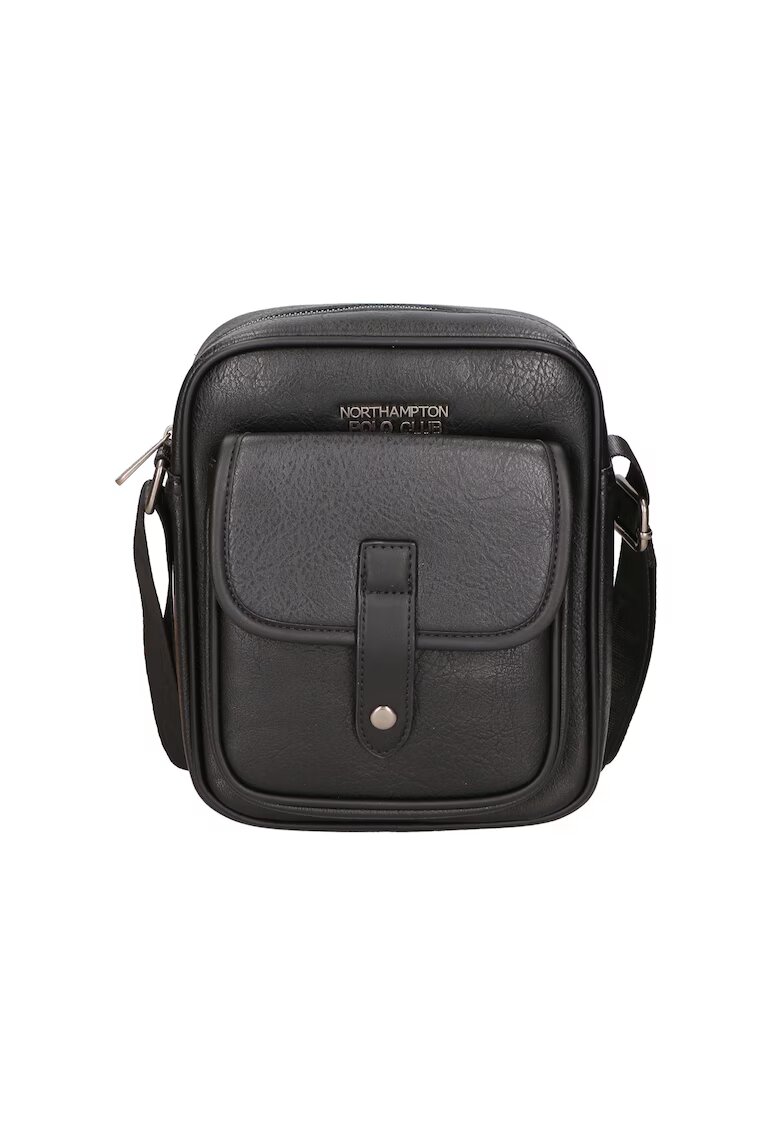 Northampton Polo Club Geanta crossbody cu buzunar cu clapa - Negru