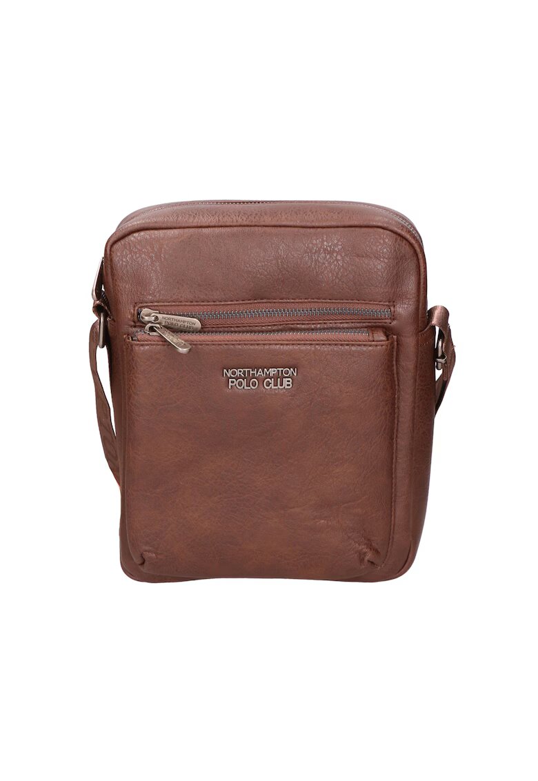Northampton Polo Club Geanta crossbody cu fermoar - Maro inchis