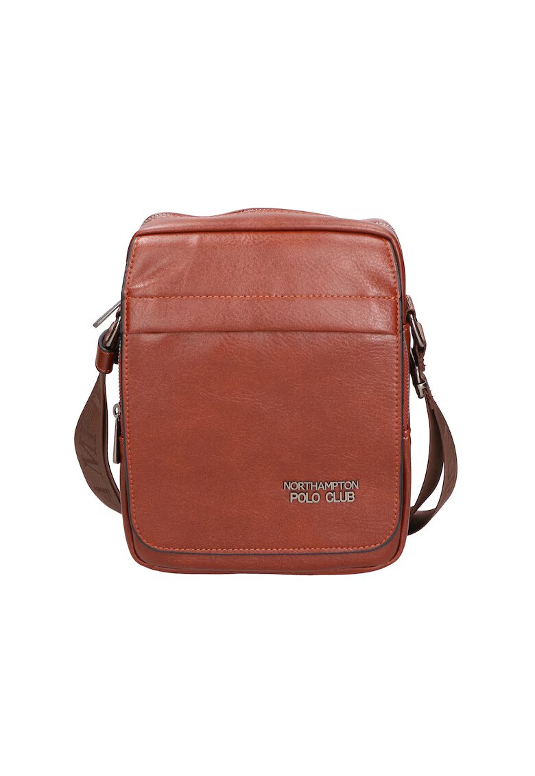 Northampton Polo Club Geanta crossbody de piele ecologica 24583 - Maro inchis