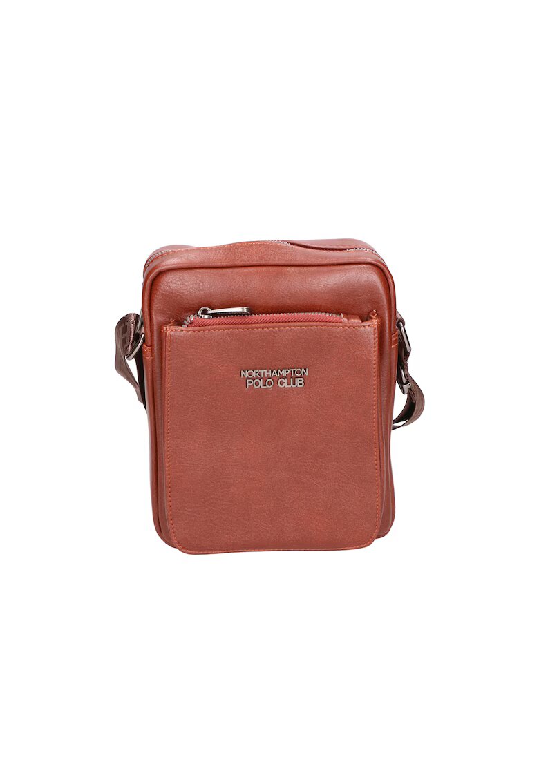 Northampton Polo Club Geanta crossbody de piele ecologica cu logo - Maro