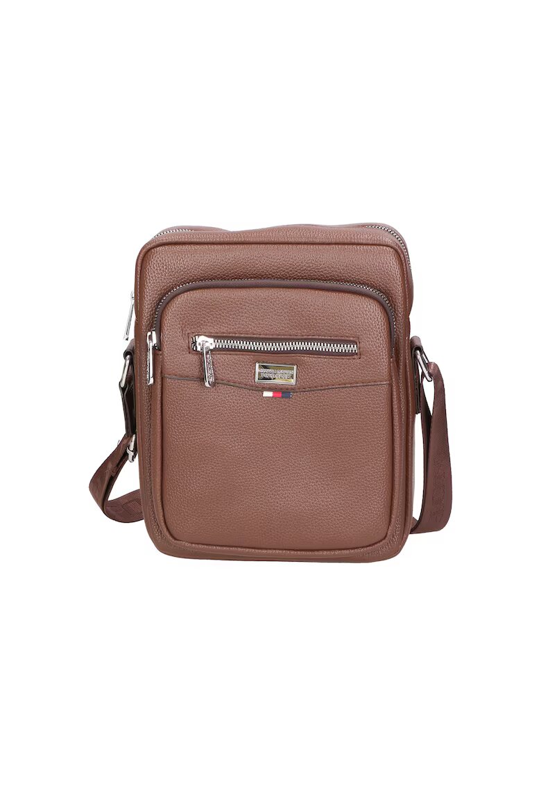 Northampton Polo Club Geanta crossbody de piele ecologica - Maro deschis