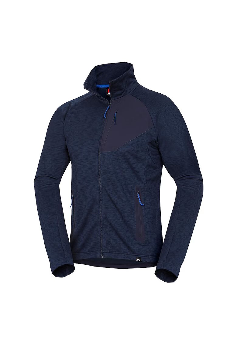NORTHFINDER Bluza trekking din fleece melanj pentru barbati Northpol - Bleumarin