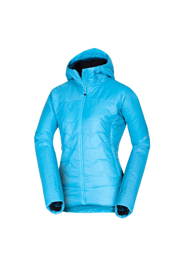 NORTHFINDER MAKAILA – jacheta de drumetie izolata pentru femei cu PrimaLoft® Eco Black - Albastru deschis