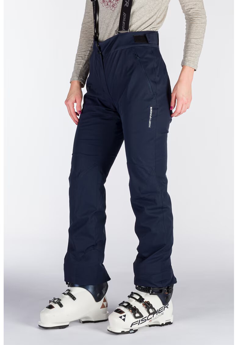 NORTHFINDER Pantaloni de schi 10K/10K cu bretele dama Maxine - Albastru ultramarin