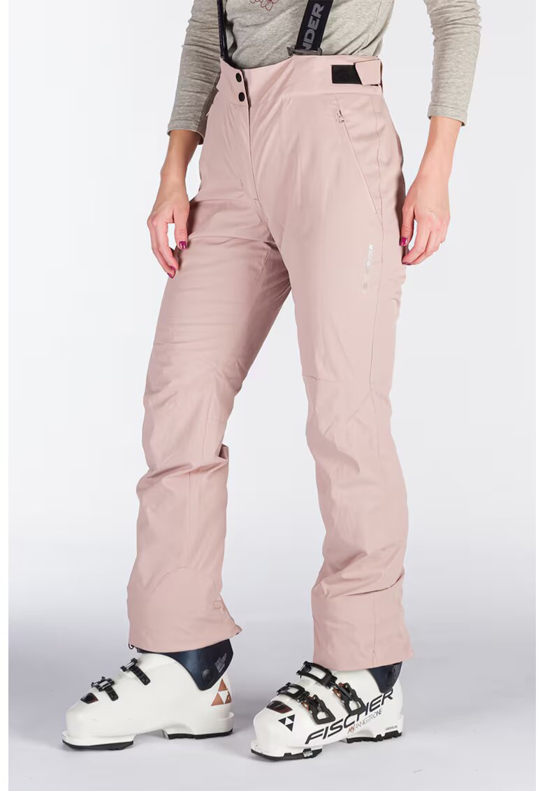 NORTHFINDER Pantaloni de schi 10K/10K cu bretele dama Maxine - Roz prafuit
