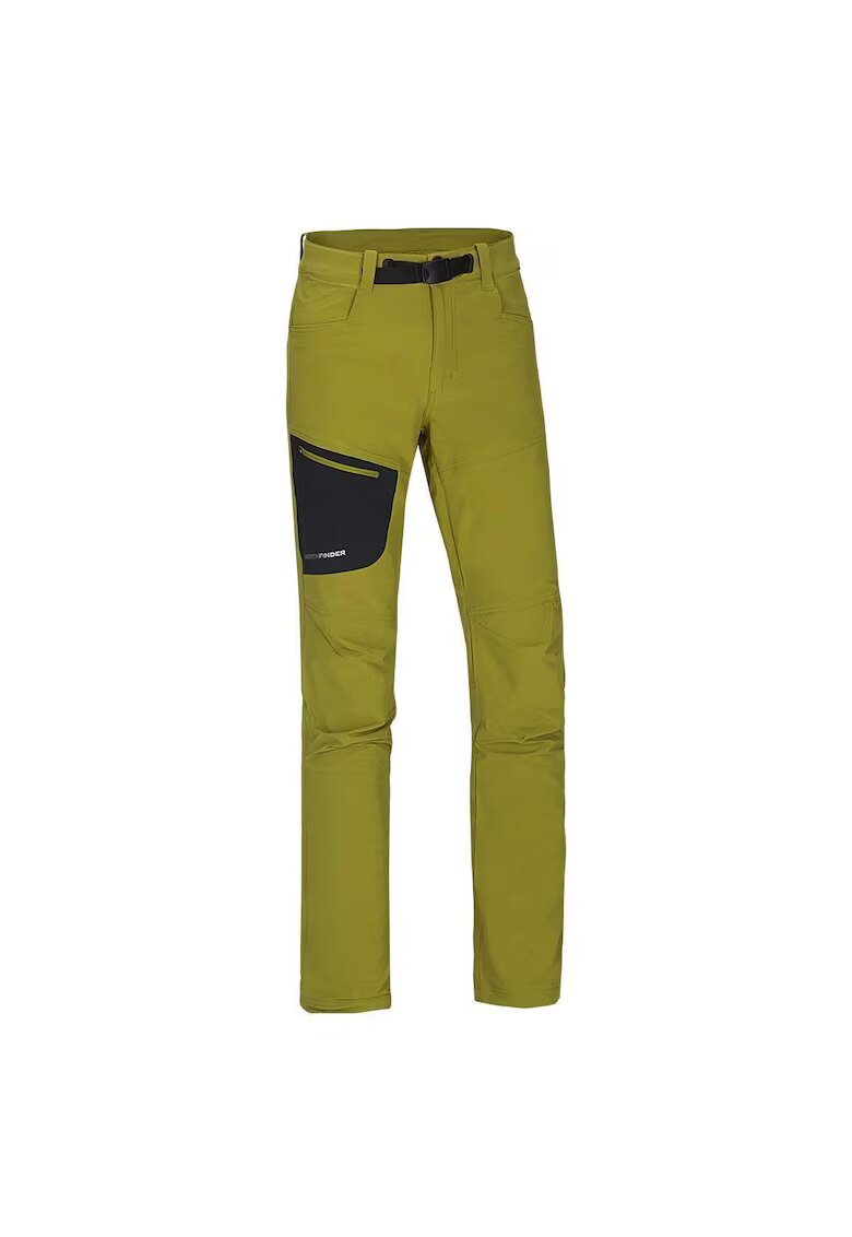 NORTHFINDER Pantaloni elastici de drumetie pentru barbati Micah - Verde