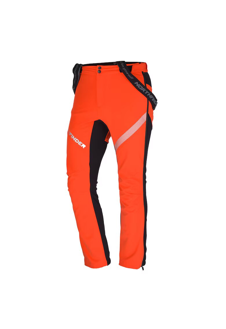 NORTHFINDER Pantaloni hibrizi softshell schi de tura barbati Kotliska manual - Portocaliu inchis