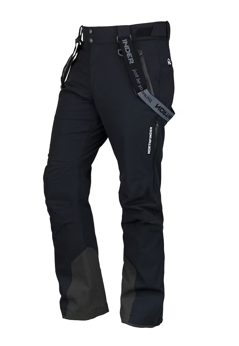 NORTHFINDER Pantaloni impermeabili si rezistenti la vant - pentru schi Howard - Negru/Bleumarin