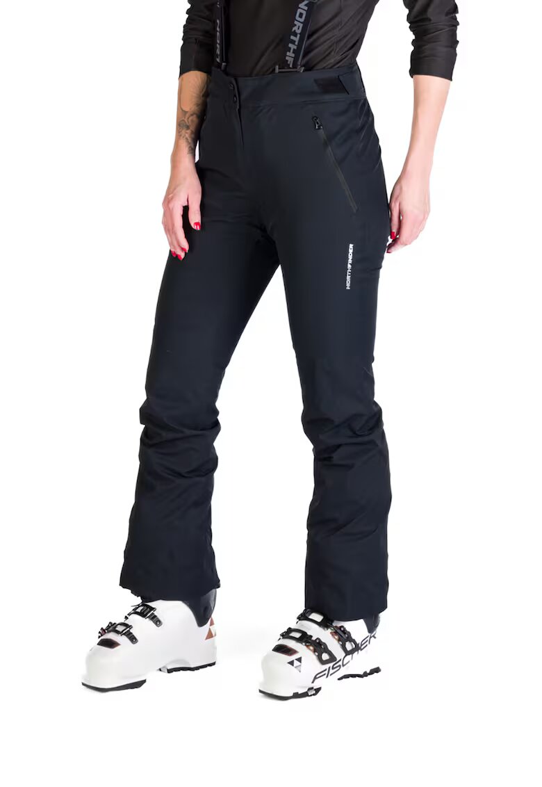 NORTHFINDER Pantaloni schi 10K/10K cu bretele dama Tamera - Negru