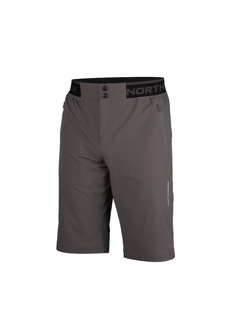 NORTHFINDER Pantaloni scurti cu talie elastica pentru barbati Roberto - Gri inchis