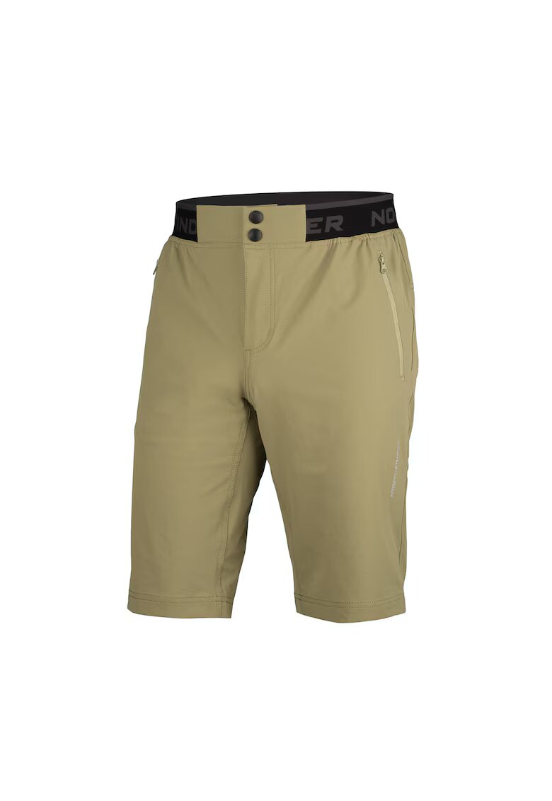 NORTHFINDER Pantaloni scurti cu talie elastica pentru barbati Roberto - Verde masliniu inchis