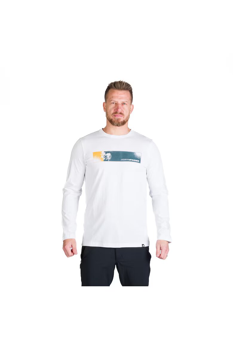 NORTHFINDER Tricou bumbac barbati Rush - Alb