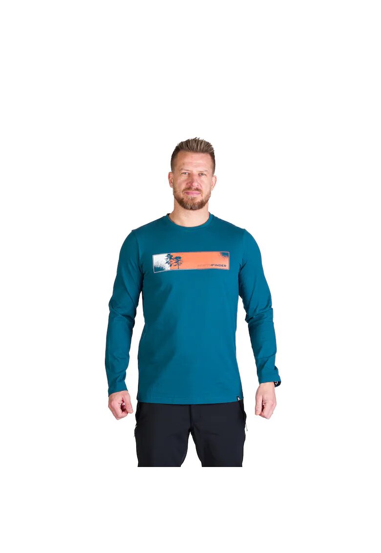 NORTHFINDER Tricou bumbac barbati Rush - Bleumarin