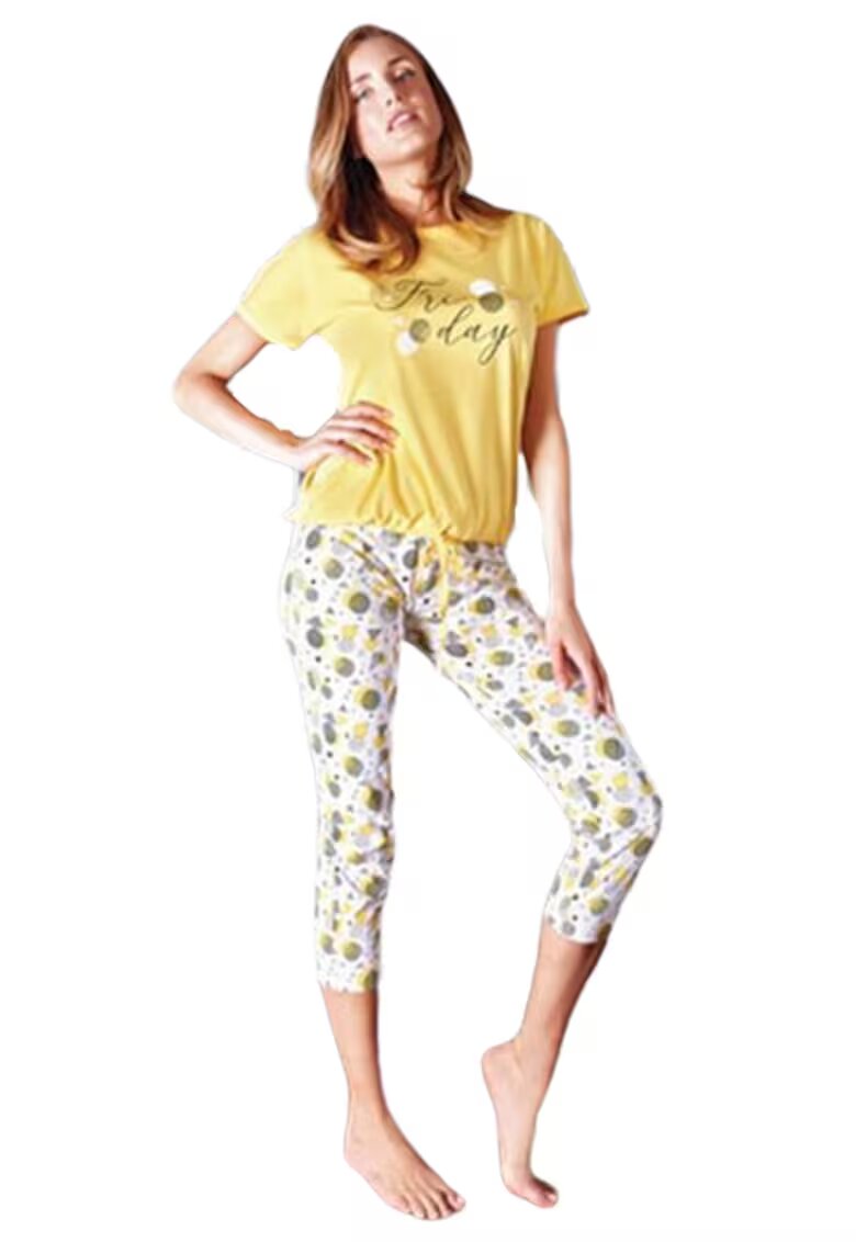 Nottingham Pijama din bumbac PG33497 - Galben