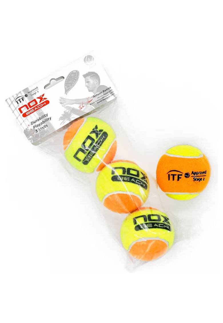 Nox Set 3 mingi padel Titanium Beach