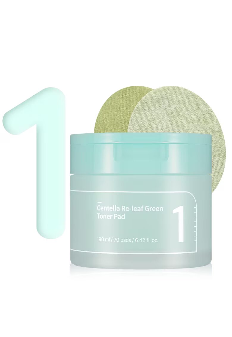 NUMBUZIN Produs demachiere - No.1 Centella Re-leaf Green - 190 ml - 70 bucati