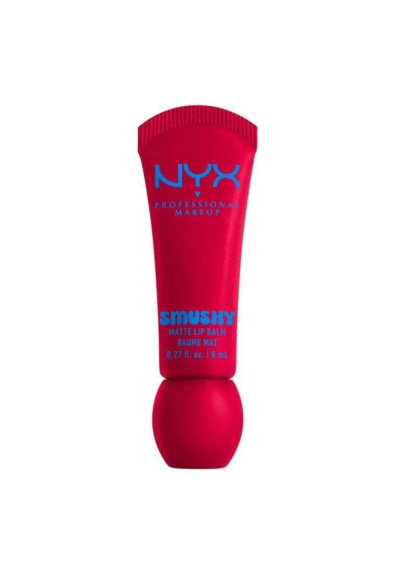 NYX Professional Makeup Balsam de buze cu aspect mat Smushy - culoare usor de estompat - 8 ml - Sassy Stuff