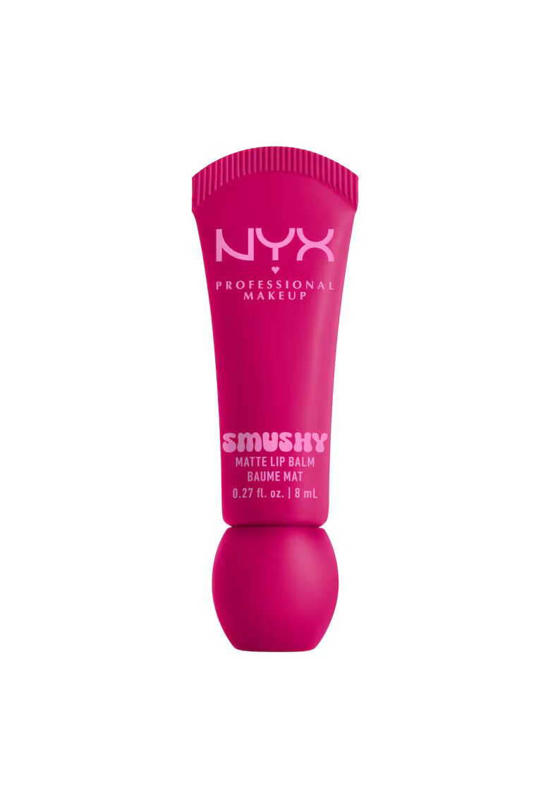 NYX Professional Makeup Balsam de buze cu aspect mat Smushy - culoare usor de estompat - 8 ml - She's Serving