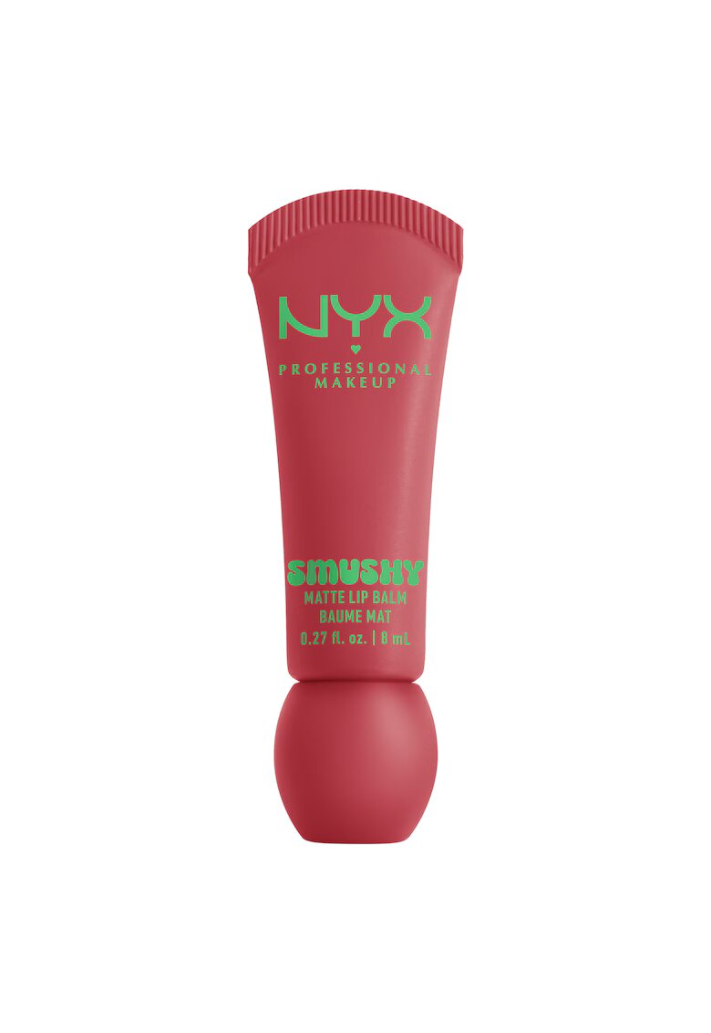 NYX Professional Makeup Balsam de buze cu aspect mat Smushy - culoare usor de estompat - 8 ml - Snuggle Szn