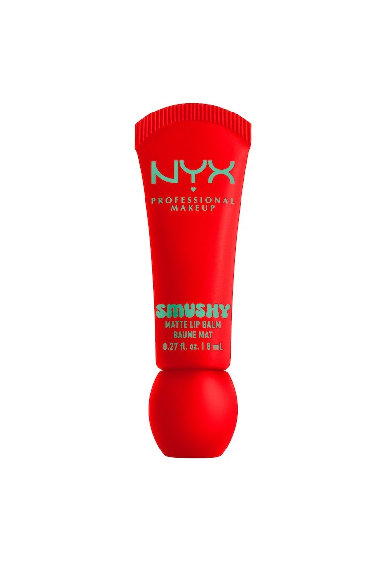 NYX Professional Makeup Balsam de buze cu aspect mat Smushy - culoare usor de estompat - 8 ml - Soft Sorbet