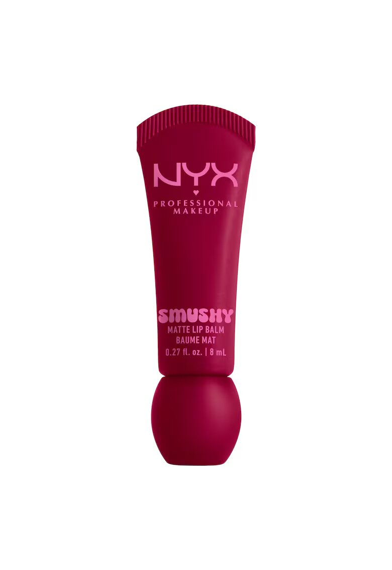 NYX Professional Makeup Balsam de buze cu aspect mat Smushy - culoare usor de estompat - 8 ml - Squeeze N'Sizzle