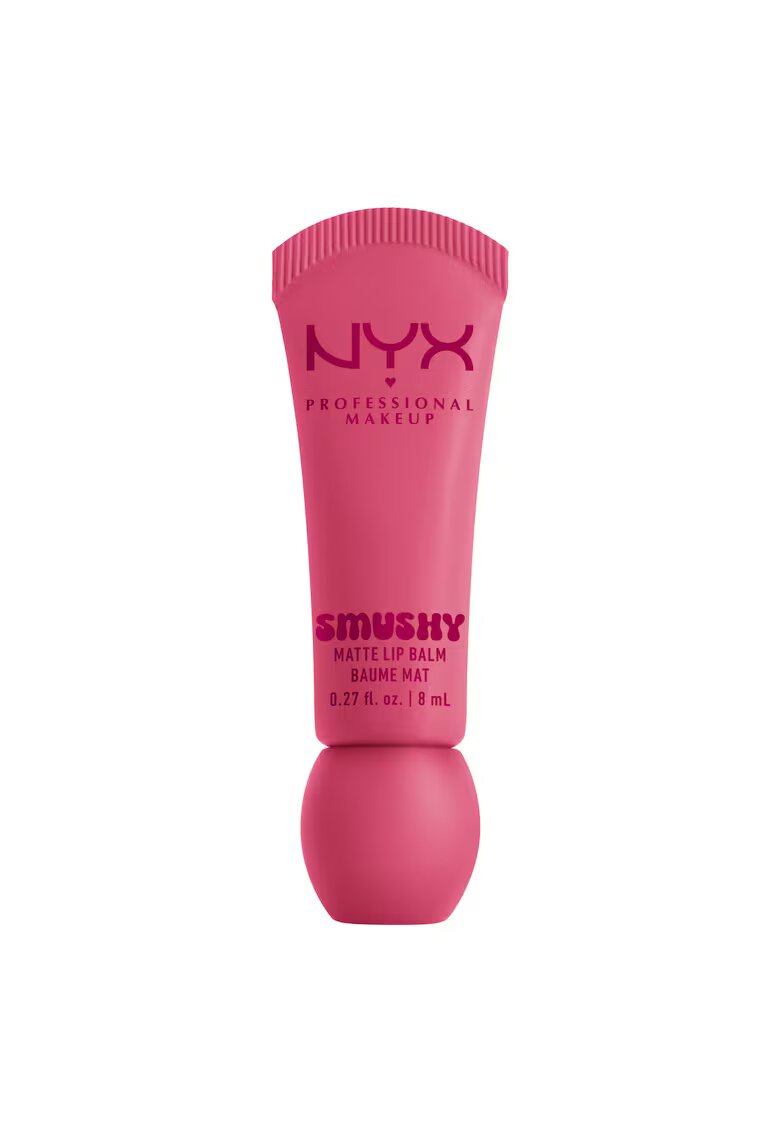 NYX Professional Makeup Balsam de buze cu aspect mat Smushy - culoare usor de estompat - 8 ml - Swipe Sesh