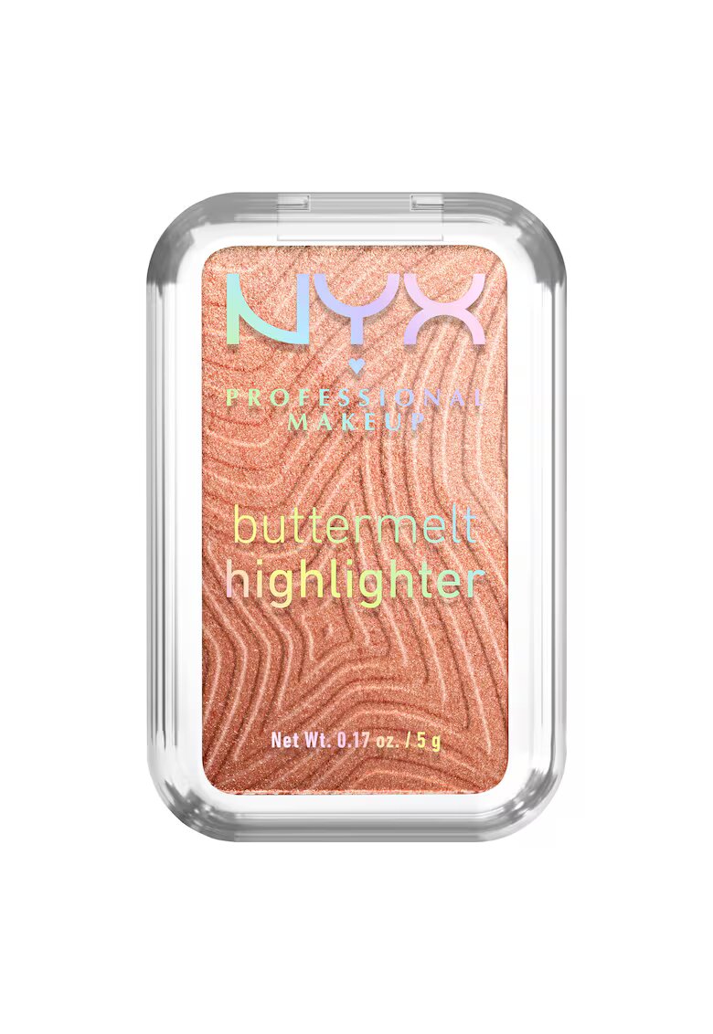 NYX Professional Makeup Iluminator pudra Buttermelt formula cremoasa - 12H rezistenta - 5 g - Butta In Bronze