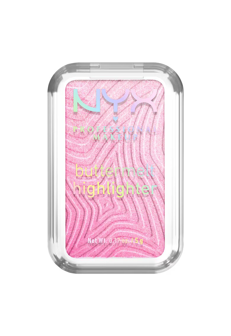 NYX Professional Makeup Iluminator pudra Buttermelt formula cremoasa - 12H rezistenta - 5 g - U Butta Werk