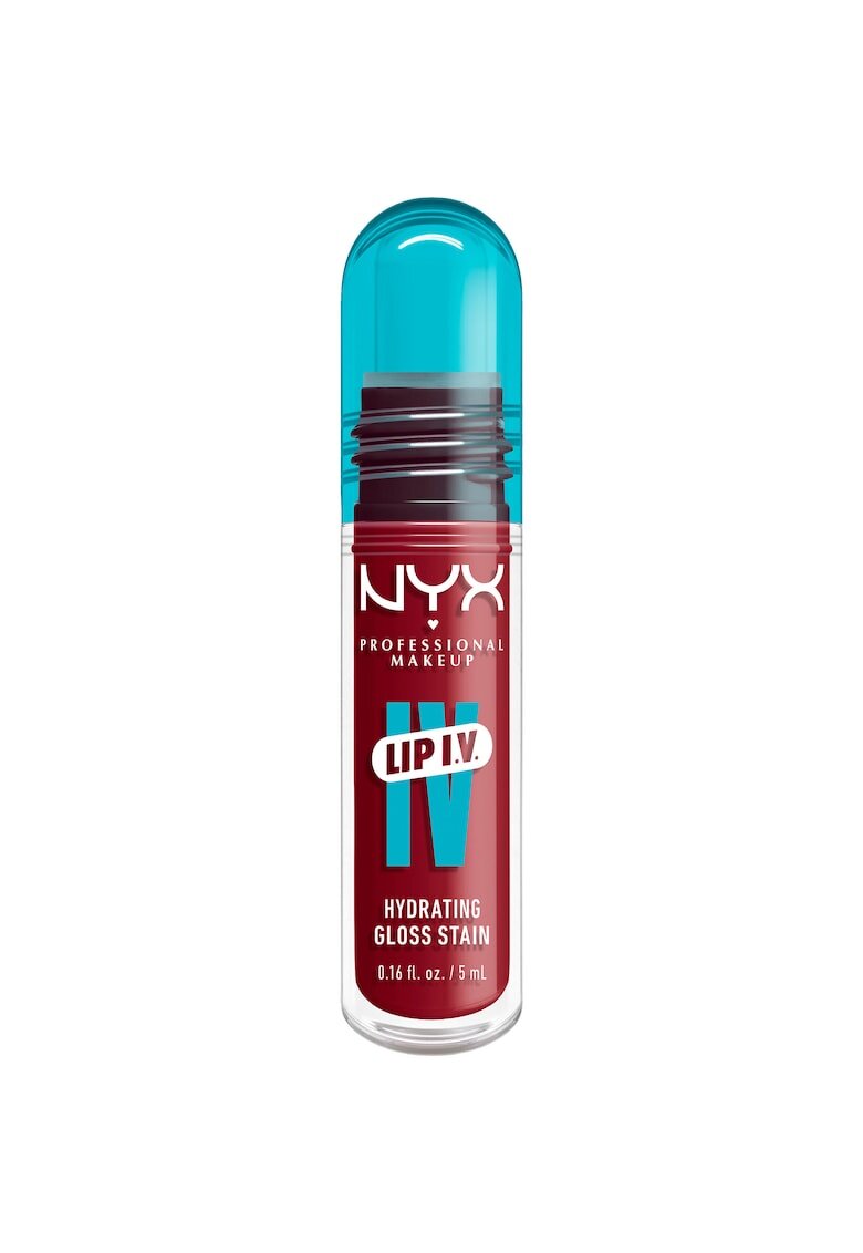 NYX Professional Makeup Luciu de buze hidratant cu efect de tint NYX PM Lip I.V. 5 ml - Berry Thirsty
