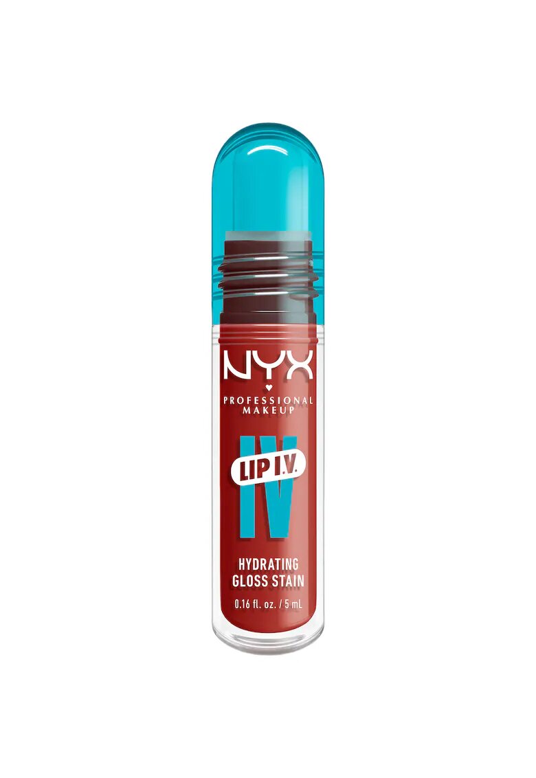 NYX Professional Makeup Luciu de buze hidratant cu efect de tint NYX PM Lip I.V. 5 ml - Burst That Tang!