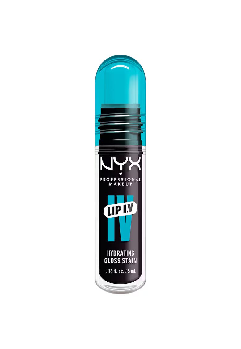 NYX Professional Makeup Luciu de buze hidratant cu efect de tint NYX PM Lip I.V. 5 ml - Grape Gushin'
