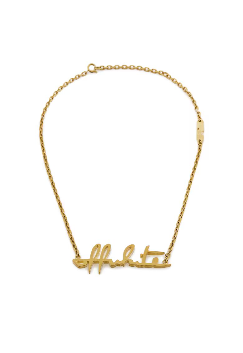 OFF-WHITE Colier dama auriu