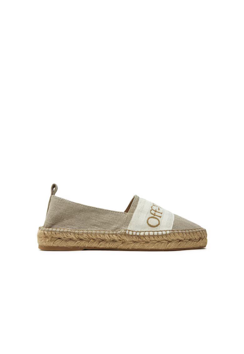 OFF-WHITE Espadrile dama - bej - Alb/Bej