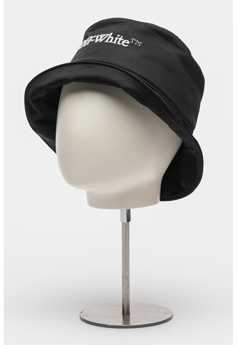 OFF-WHITE Palarie bucket cu logo brodat - Negru