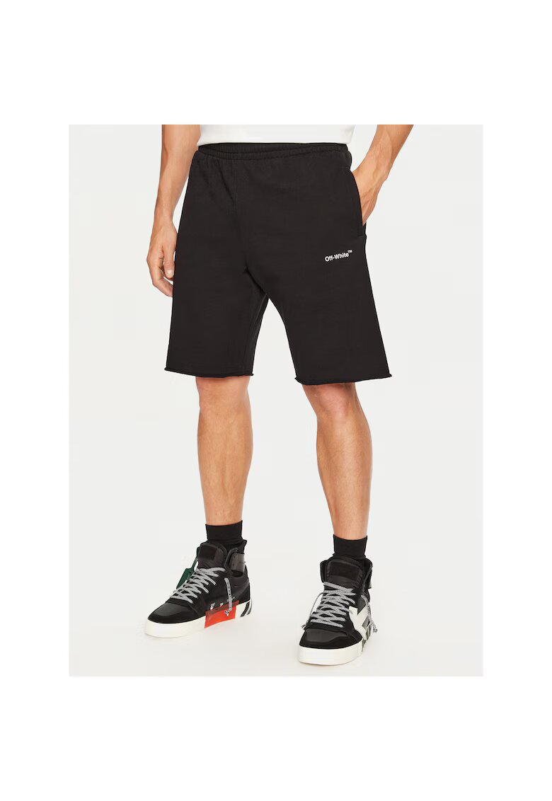 OFF-WHITE Pantaloni sport barbati negru