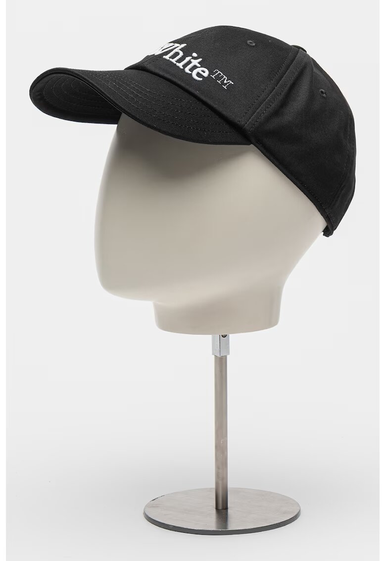 OFF-WHITE Sapca de bumbac cu logo - Negru